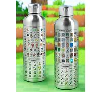 Minecraft Metal Water Bottle Red