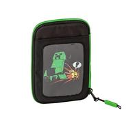 MINECRAFT - Minecraft Mobile Phone Case and Storage Case with Multiple Compartments and Zip Pocket, Ideal as Card Holder and Coin Purse - Minecraft Gadget for Christmas Gifts Children and Boys 11x17Hx3cm, Pencil case