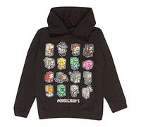Minecraft Mini Mobs Pullover Hoodie, Kids, 5-15 Years, Black, Official Merchandise