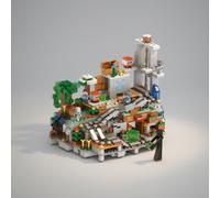 Minecraft Mountain Cave Building Blocks Set with Minifigures,900pcs Compatible with LEGO