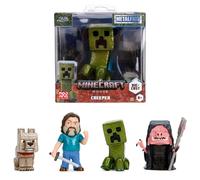 Jada Toys Minecraft Movie Figure (1 Piece) - 1 of 4 Collectible Metal Figures (Steve, Malgohsa, Wolf, Creeper) for Fans and Children from 8 Years, Random Selection, 6.5 cm, Wave 5