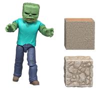 Mattel Minecraft Action Figure & Accessories Set, Zombie Posable Character Collectible Inspired by a Minecraft Movie, 3.25-inch Scale