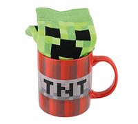 Minecraft Mug and Socks Gift Set - Officially Licensed Ceramic Coffee Cup and Unisex Socks, Novelty Gift for Gamers | Paladone