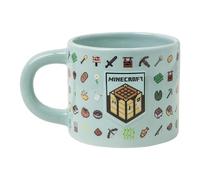 Minecraft Mug, Officially Licensed 400ml Large Ceramic Coffee Cup, Embossed Details, Video Game Merchandise for Gamers & Collectors, Tea, Hot Chocolate