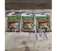 Minecraft Nano Metalfigs Mystery Figure Bags X3 Bundle Jada Toys New Sealed