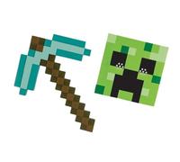 Minecraft Netherite Pickaxe Costume Accessories | Officially Licensed by Disguise, Inspired by Iconic Minecraft Game, Lightweight & Detailed Design, Pixel Detailing