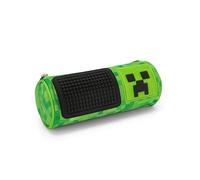 Minecraft Official Minecraft School Pencil Case, Ideal for Stationery, with Inner Divider with Elastic Loops, Zip Closure, 22 x 8 x 8 cm, Pixel, Casual