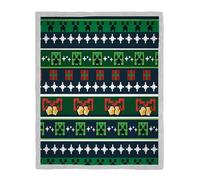Minecraft Officially Licensed Minecraft Bells Fleece Blanket with Sherpa Backpack - Super Soft - Warm and Super Soft Blanket - for Homes, Kids Rooms, Camping and Camping