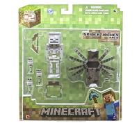 Minecraft Overworld Spider Jockey Action Figure Pack