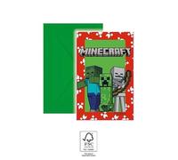 Minecraft Party 6 Invitations & Envelopes