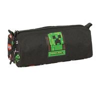 Minecraft - Pencil Case with Zip and Compartment, Children's Pencil Case, Ideal for School Age Children, Comfortable and Versatile, Quality and Resistance, 21 x 7 x 8 cm