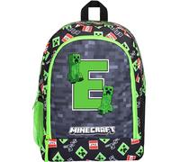 Minecraft Personalised School Backpack for Kids Large A4 2 Compartments Rucksack Travel Bag with Mesh Pockets and Adjustable Padded Shoulder Straps