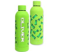 Minecraft - Personalised Water Bottles For Kids - Stainless Steel Leakproof Drink Bottle - BPA Free 700ML gift for Boys - Green