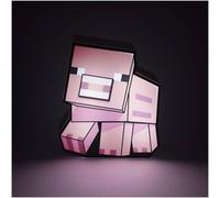 Paladone Minecraft Pig Night Light | Officially Licensed Minecraft Bedroom Decor and Desk Lamp, Black (PP9466MCF)
