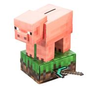 Paladone Minecraft Pig Build Your Own Money Box Kit, Officially Licensed 3D Cardboard Craft Set for Kids, DIY Piggy Bank Gift for Gamers, Multi, One Size