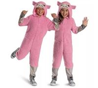 Minecraft Pink Sheep Jumpsuit Costume Cosplay (Small)