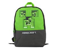 Minecraft Pixel Creeper Backpack Grey/green (One Size)