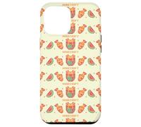 Minecraft Pixelated Axolotl Fish & Watermelon Retro Logo Case for iPhone 12 Pro Max