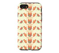Minecraft Pixelated Axolotl Fish & Watermelon Retro Logo Case for iPhone SE (2020) / 7 / 8