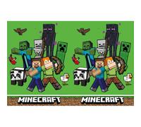 Minecraft Green Plastic Tablecloth 180 x 120cm
