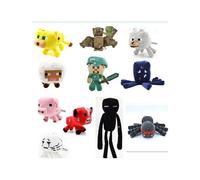 Minecraft Plush Toy Doll Steve pink pig creeper zombie spider ender dragon doll