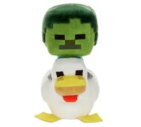 Mattel Minecraft Plush Zombie Chicken Jockey Toy, Collectible Stuffed Animal, 8-inch Soft Doll Inspired by Video Game Character