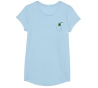 Minecraft Pocket Creeper SSSS... T-Shirt, Girls, Baby Blue, Large