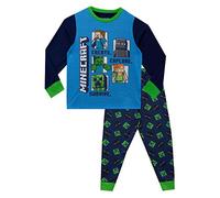 Minecraft Pyjamas | Steve & Creeper Boys Pjs | Long Sleeve Boys' Pyjama Sets | Gamer Pj Set for Kids Multicoloured Age 9 to 10 Years