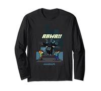 Minecraft Rawr!! Alex And Steve Fighting Off Warden Long Sleeve T-Shirt