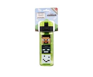 Minecraft Safety Lock Square Bottle Print