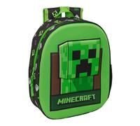 MINECRAFT - School Backpack, with 3D Design, Ideal for Children of Different Ages, Comfortable and Versatile, Quality and Resistance, 27 x 10 x 33 cm