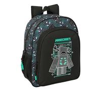 Safta Minecraft Screen 15l Backpack Black Kids