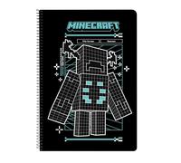 MINECRAFT SCREEN - Notebook 80 Sheets, Hard Cover, Ideal for Children of Different Ages, Comfortable and Versatile, Quality and Resistance, 21.5 x 31 cm