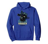 Minecraft Sculk Shriekers Hostile Mob Warden Shadows Pullover Hoodie, Adult Unisex, Royal Blue, Large