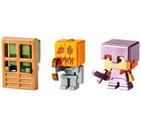 Minecraft Series 4 Mini Figs Alex w/Ench Armr Age 3+, Skltn w/Pmpkn Armr N Zomb at Door
