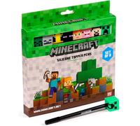 MINECRAFT SET OF 8 FINE TIP PENS PEN ENDERMAN STEVE CREEPER ALEX ZOMBIE PIG PUK