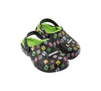 Minecraft Sherpa Clogs with Charms Slip On Flat Shoes With Strap | Size: Infant 10 Minecraft Multicolor Infant 10