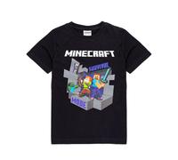 Minecraft Short Sleeved T-Shirt (Boys Black)