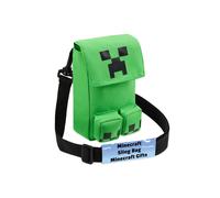 Minecraft Shoulder Bag Mobile Phone Creeper Crossbody Adjustable Strap in Green Minecraft Green One Size