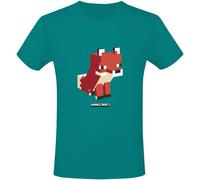 Minecraft Simple Fox T-Shirt turquoise XL