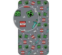 Minecraft Single Fitted Sheet 100% Cotton