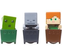 Minecraft Slime Cube, Alex, Skeleton Figure 3 Pack Standard