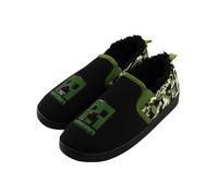 Minecraft Slippers For Boys, Creeper Boys Slippers, Gamer House Shoes, Green Size 1