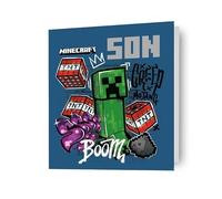 minecraft, son, birthday card