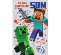 Minecraft Son Birthday Card Birthday Card for our Son