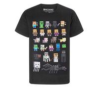 Minecraft Sprites Boy's T-Shirt, 5-6 Years, Black