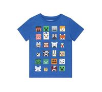 Minecraft Sprites Boy's T-Shirt, Royal Blue, Age 11-12 Years