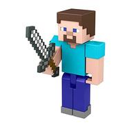 Minecraft Steve Action Figure, 3.25-in, with 1 Build-a-Portal Piece & 1 Accessory, Building Toy Inspired by Video Game, Collectible Gift for Fans & Kids Ages 6+, HFC27