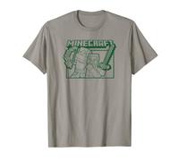 Minecraft Steve And Alex Outline Logo Poster T-Shirt