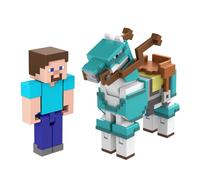 Minecraft Deluxe 2 Action Figure Pack - Steve And Armored Horse
